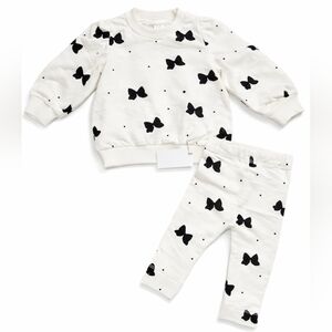 Miles The Label 2-Piece Bow Set 6 Months – New With Tag – Retail $50